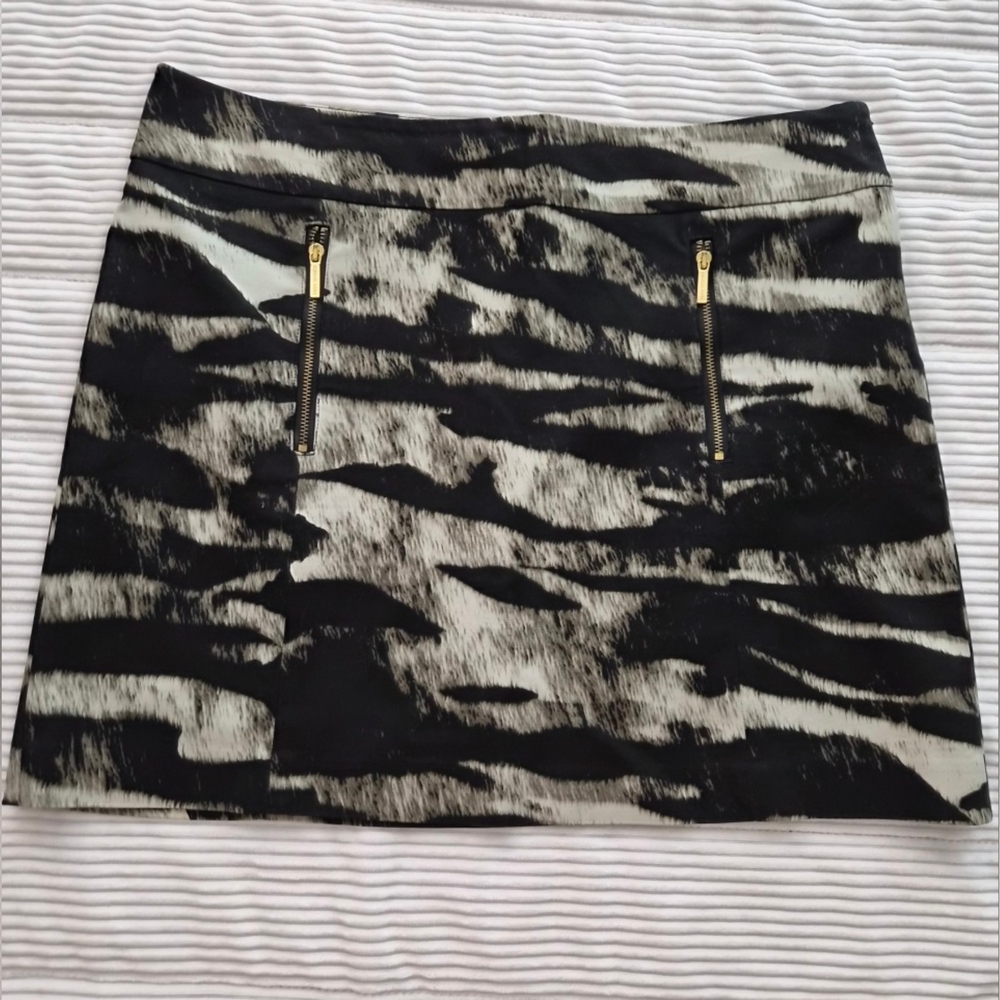 Michael Kors Animal Patterned Mini Skirt - Sz 12